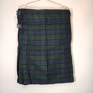 Tartanista Size 36 Kilt Black Watch Tartan Buckle Closure Length 24 Inch